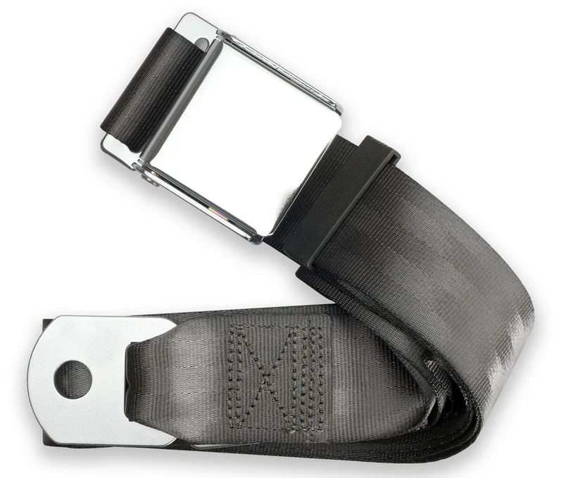 2pt charcoal lap belt 60