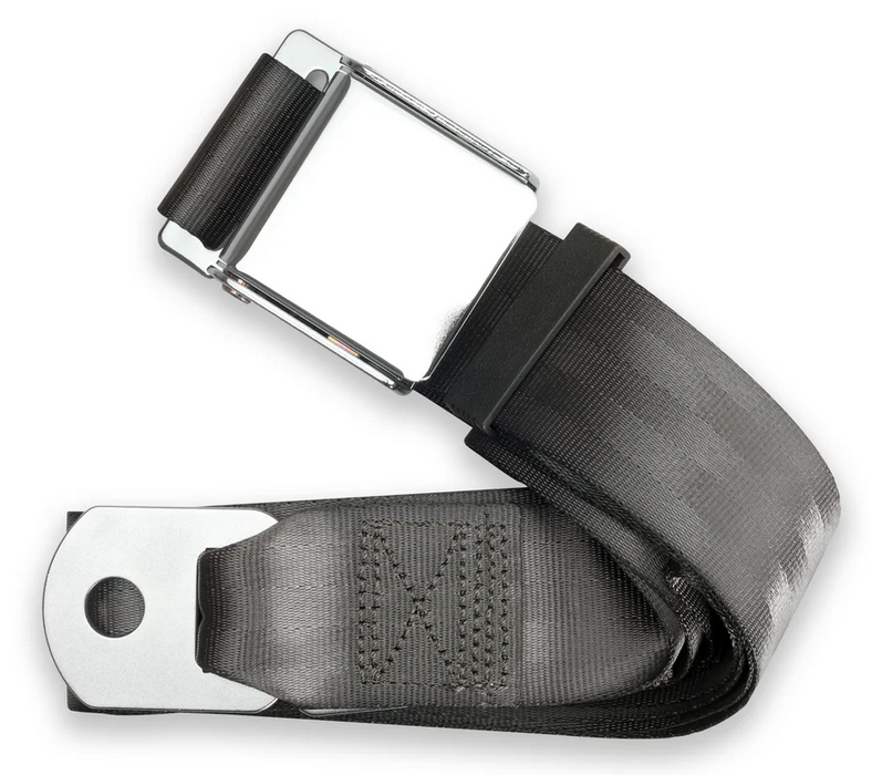 2pt charcoal lap belt 60