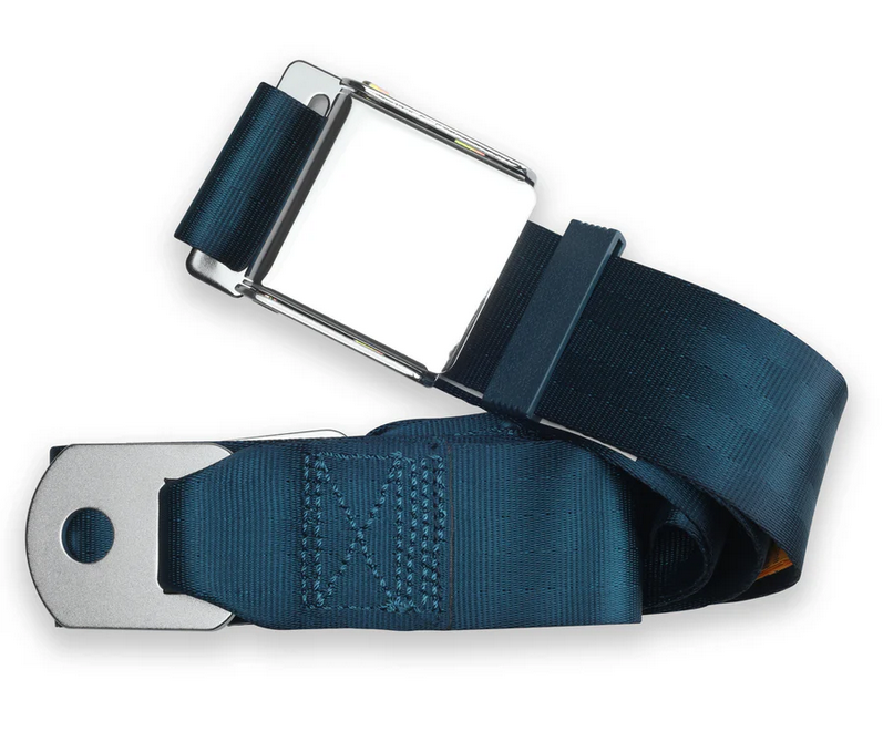 2pt dark blue lap belt 75