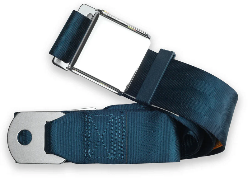 2pt dark blue lap belt 75