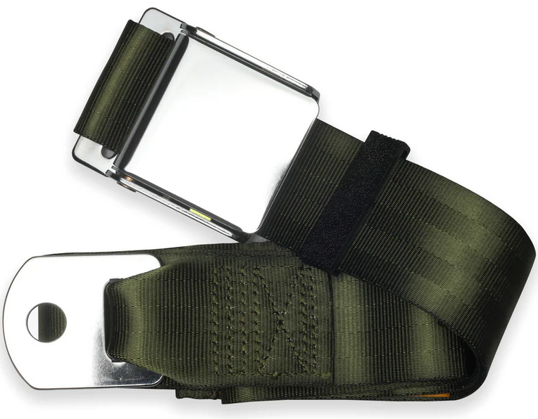 2pt green lap belt 60