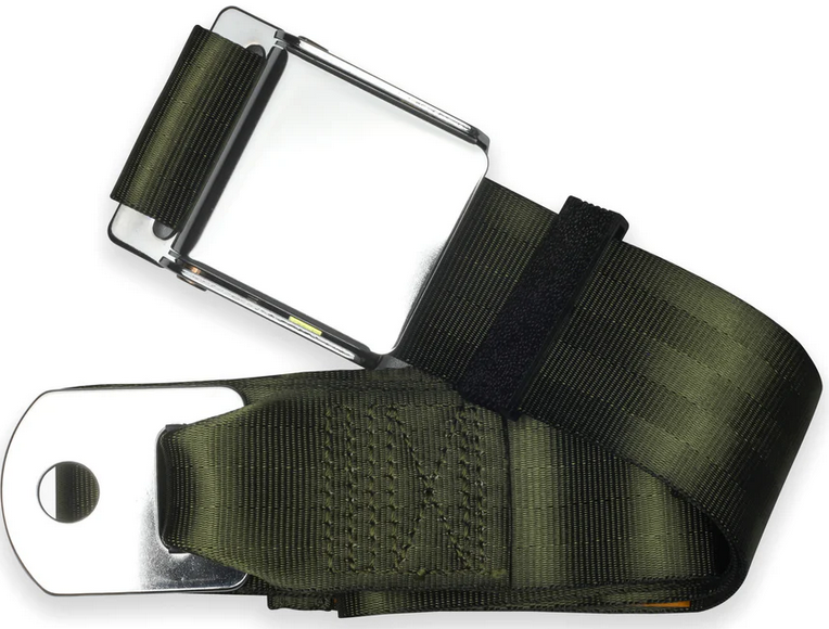 2pt green lap belt 60