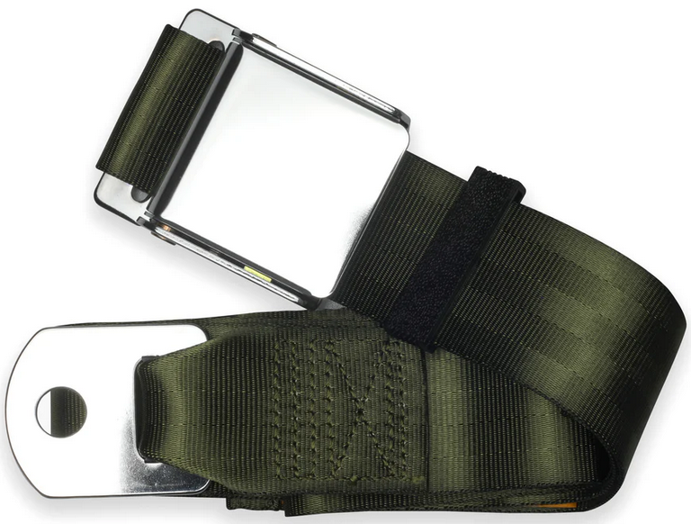 2pt green lap belt 75