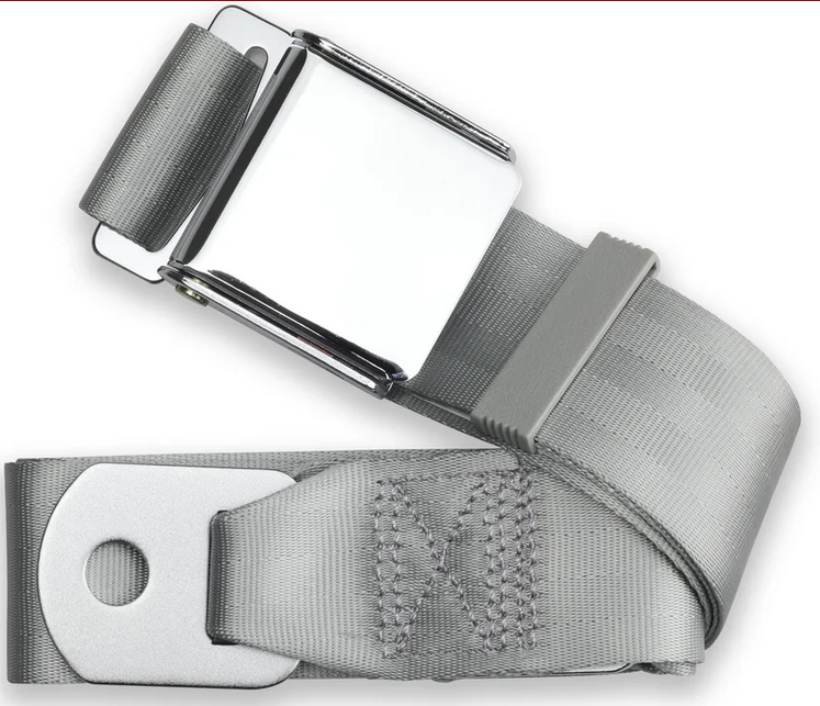 2pt grey lap belt 60