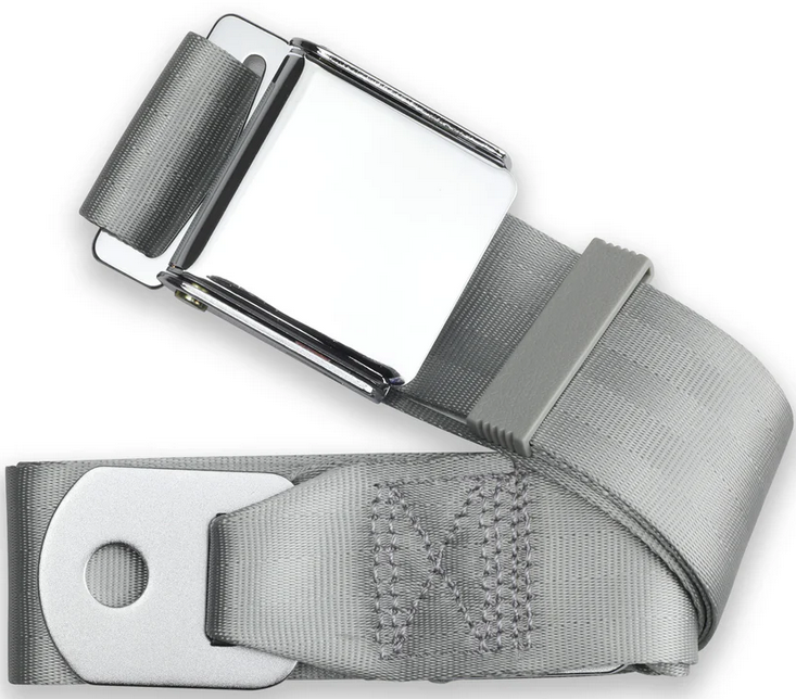 2pt grey lap belt 75