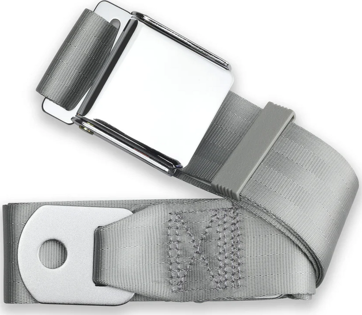 2pt grey lap belt 75