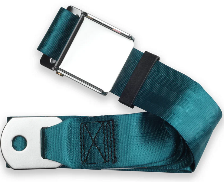 2pt medium turquoise lap belt 60