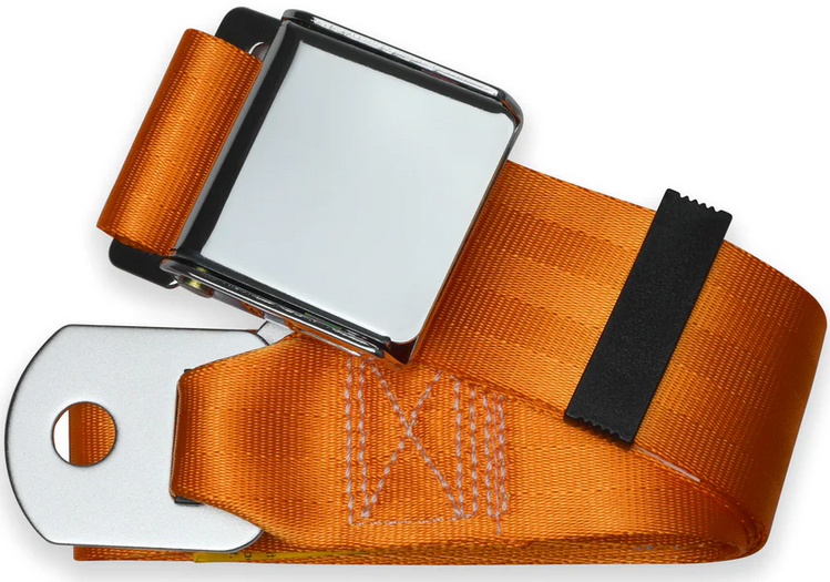 2pt orange lap belt 60