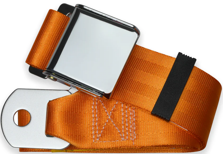 2pt orange lap belt 60
