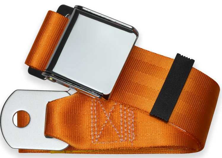 2pt orange lap belt 75