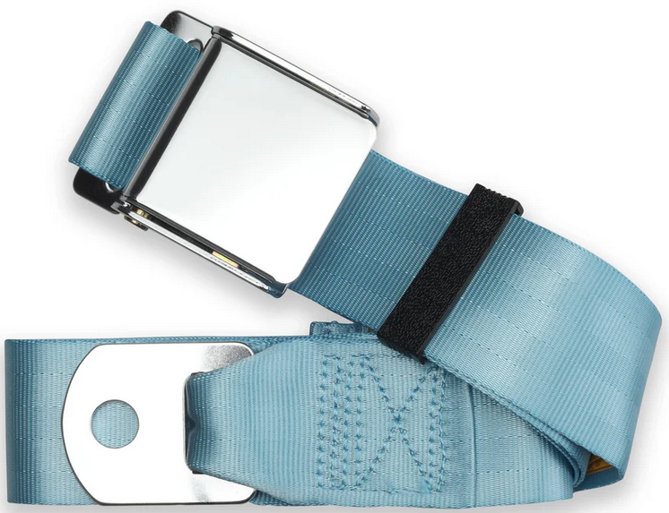 2pt powder blue lap belt 75