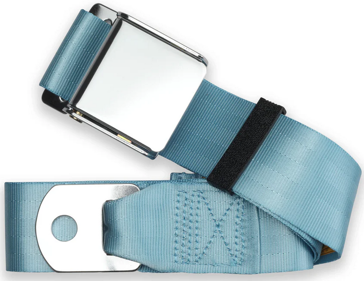 2pt powder blue lap belt 75