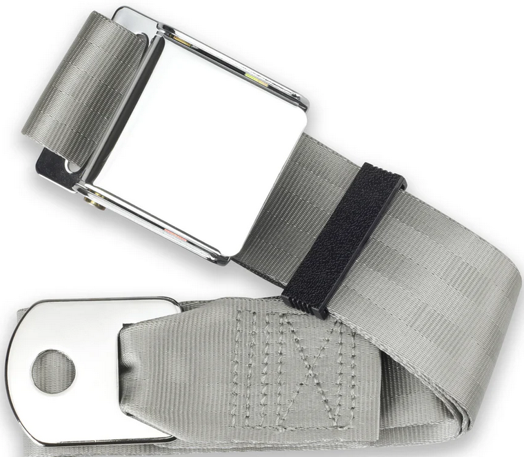 2pt silver lap belt 60