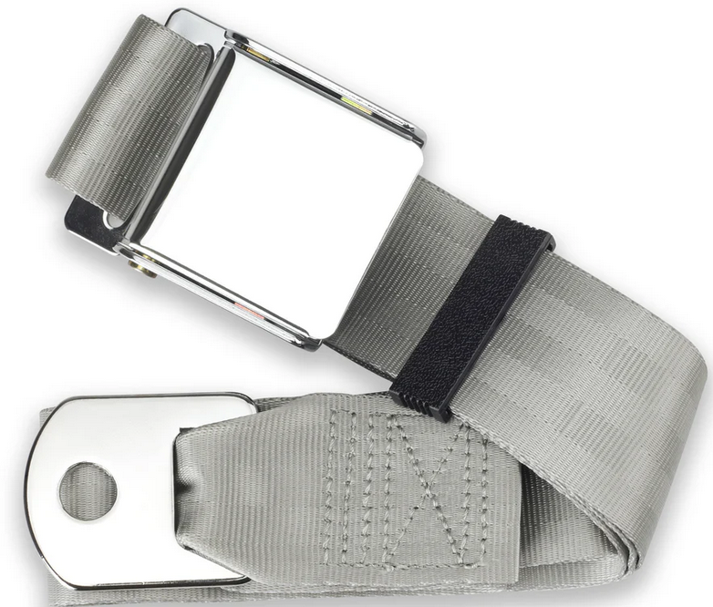 2pt silver lap belt 75