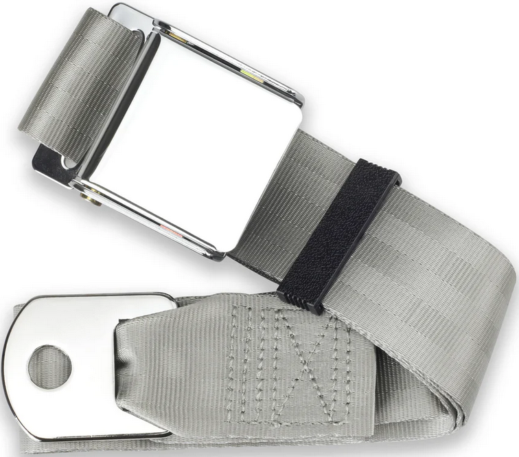 2pt silver lap belt 75