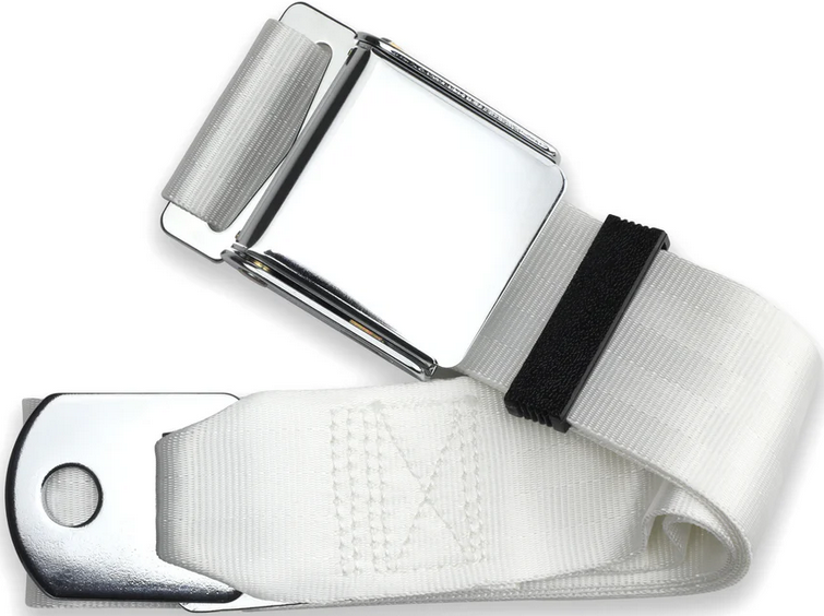2pt white lap belt 60 2pt white lap belt 60