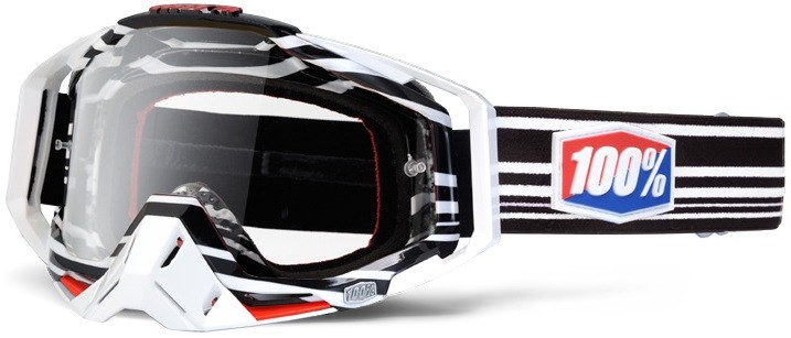 100% MASQUE MASK LUNETTES THE RACECRAFT BAR CODE ECRAN TRANSPARENT