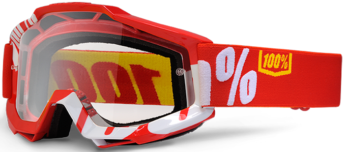 100% MASQUE MASK LUNETTES THE ACCURI ROUGE ECRAN TRANSPARENT