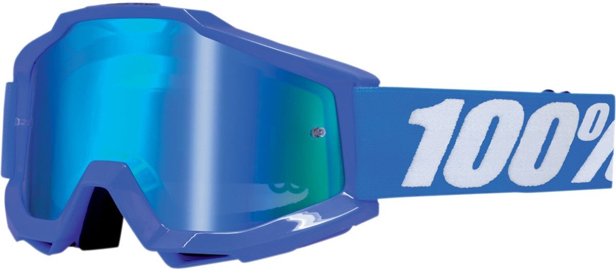 100% MASQUE MASK LUNETTES THE ACCURI BLEU ECRAN MIROIR BLUE