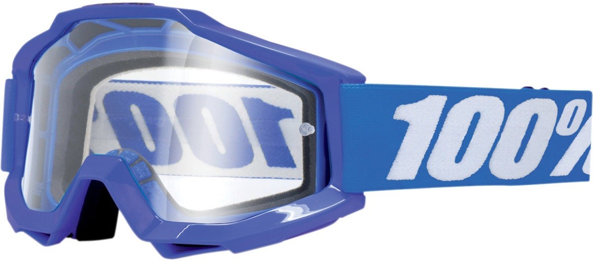 100% MASQUE MASK LUNETTES THE ACCURI BLEU ECRAN TRANSPARENT
