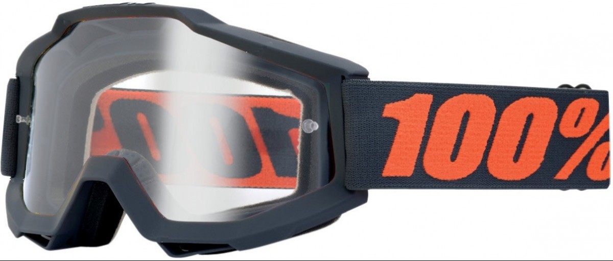 100% MASQUE MASK LUNETTES THE ACCURI GUNMETAL ECRAN TRANSPARENT