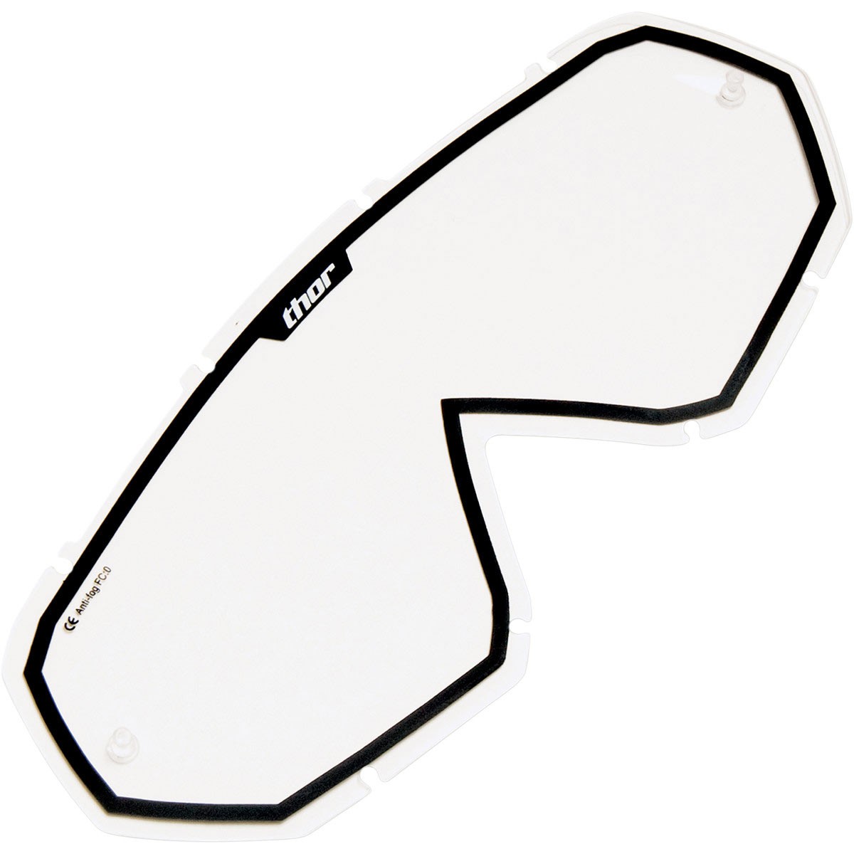 DESTOCKAGE MOTO THOR ECRAN LENTILLE POUR MASQUE MASK LUNETTES HERO / ENEMY TRANSPARENT/NOIR