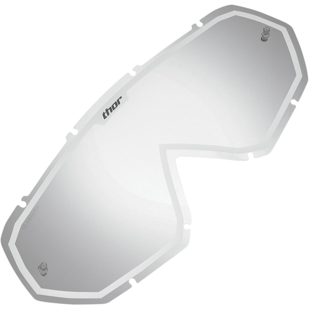 THOR ECRAN LENTILLE POUR MASQUE MASK LUNETTES ENEMY MIROIR/BLANC 2602-0152