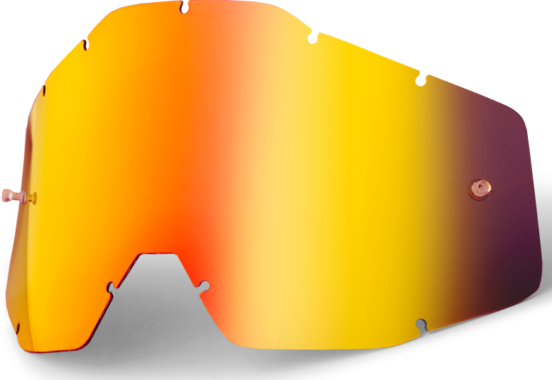 100% ECRAN POUR MASQUE RACECRAFT / ACCURI / STRATA MIROIR ROUGE