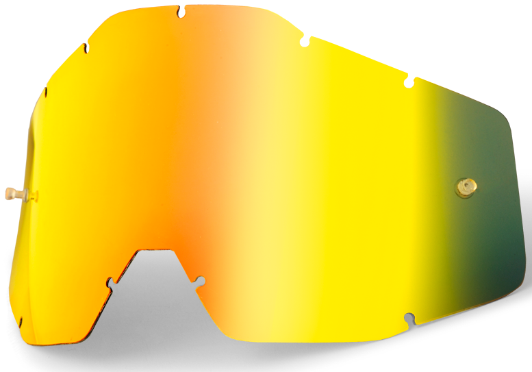 100% ECRAN POUR MASQUE RACECRAFT / ACCURI / STRATA MIROIR GOLD