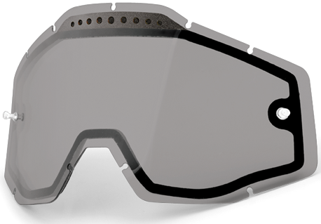 100% ECRAN DOUBLE VENTILE POUR MASQUE RACECRAFT / ACCURI / STRATA FUME