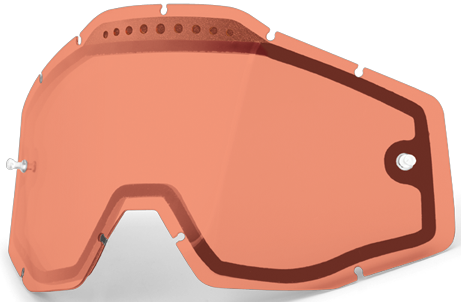 100% ECRAN DOUBLE VENTILE POUR MASQUE RACECRAFT / ACCURI / STRATA ROSE