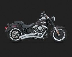 1800-1644 VANCE & HINES SUPER RADIUS CHROME FLSTN 1690 SOFTAIL DELUXE 2001-2015*