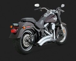 1800-1644 VANCE & HINES SUPER RADIUS CHROME FLSTN 1690 SOFTAIL DELUXE 2001-2015* (3)