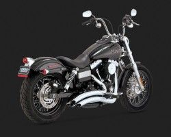 1800-1409 VANCE & HINES BIG RADIUS 2-EN-2 CHROME HARLEY DAVIDSON FXDB 1584 DYNA STREET BOB 2012-2013*