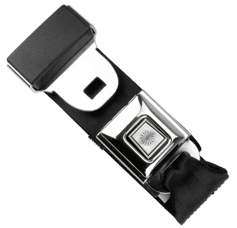 2pt black lap belt 60