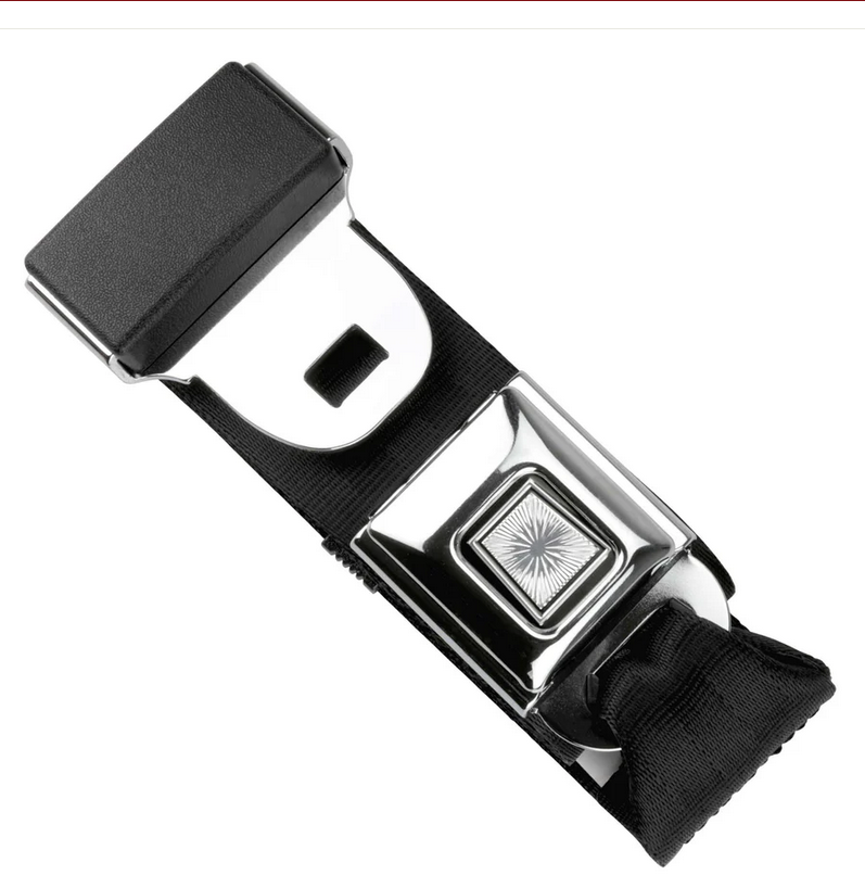 2pt black lap belt 75