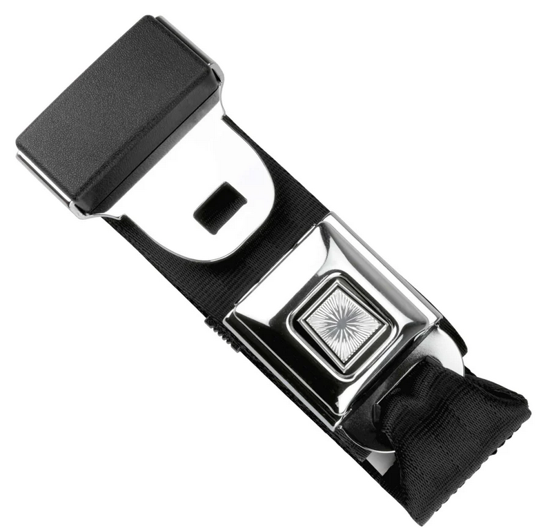 2pt black lap belt 90