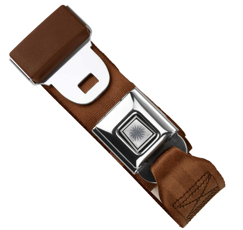2pt brown lap belt 60