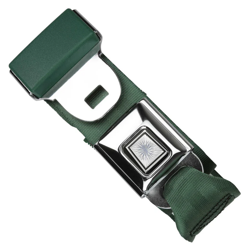 2pt dark green lap belt 60