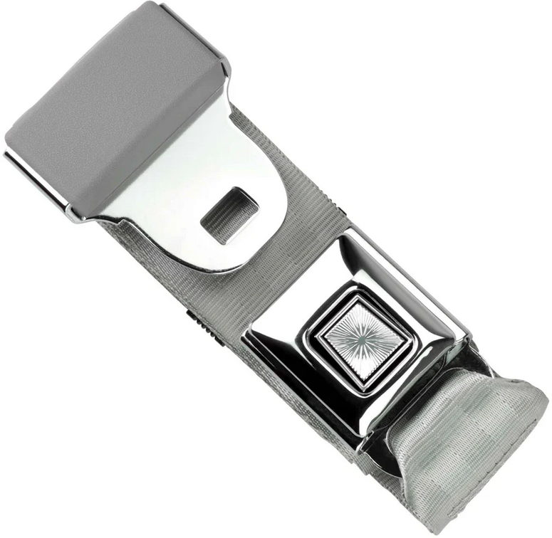 2pt grey lap belt 75