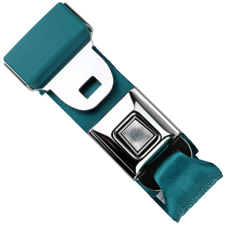 2pt medium turquoise lap belt 60