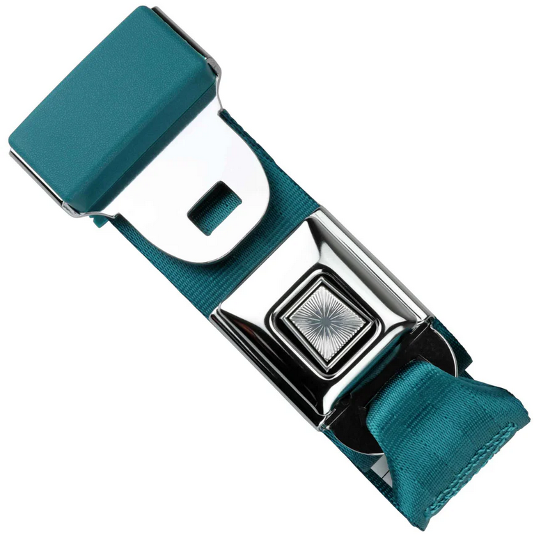 2pt medium turquoise lap belt 75