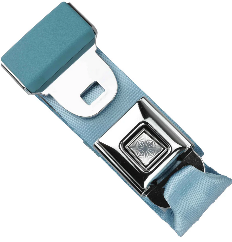 2pt powder blue lap belt 75