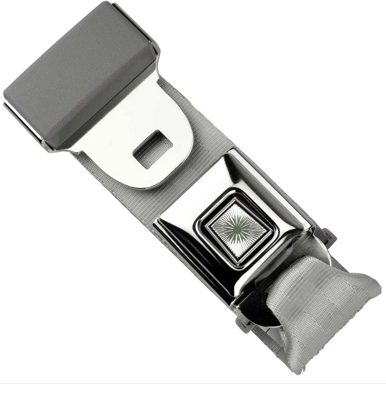 2pt silver lap belt 60