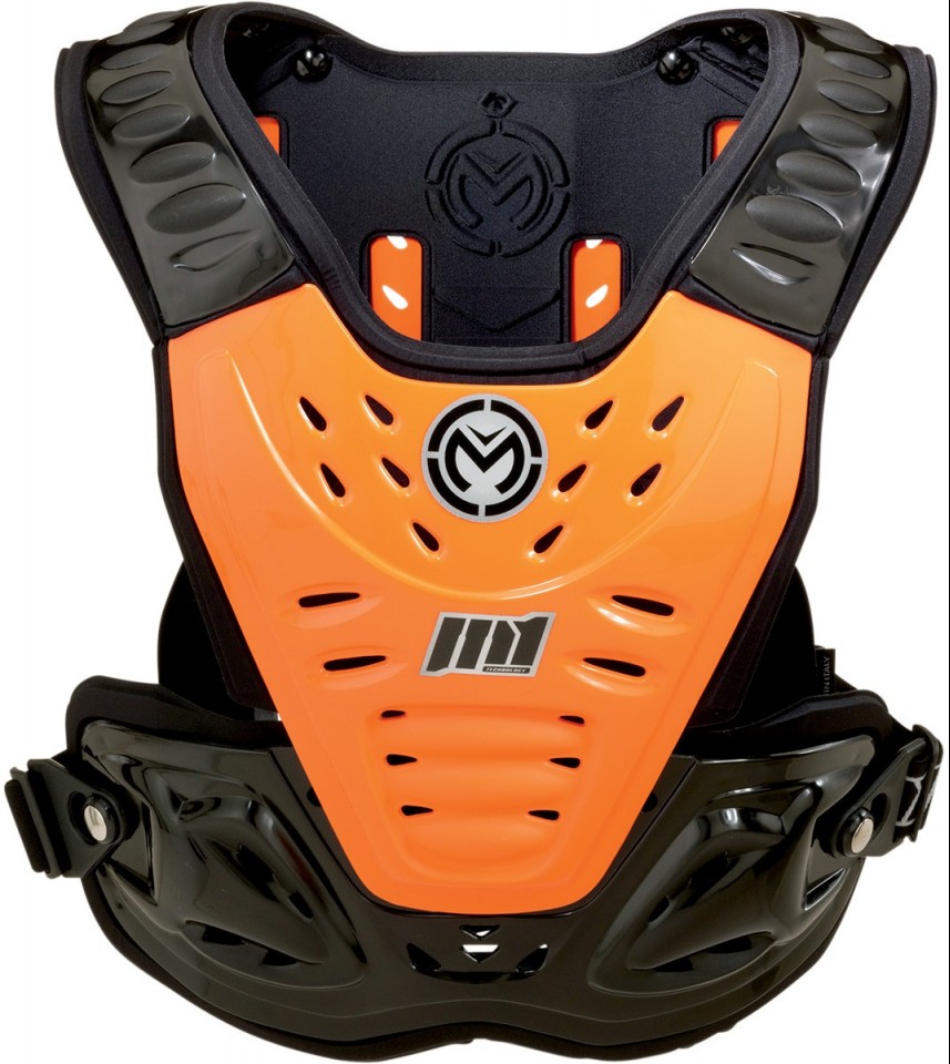 MOOSE RACING PLASTRON ARMURE DE PROTECTION M1 NOIR/ORANGE