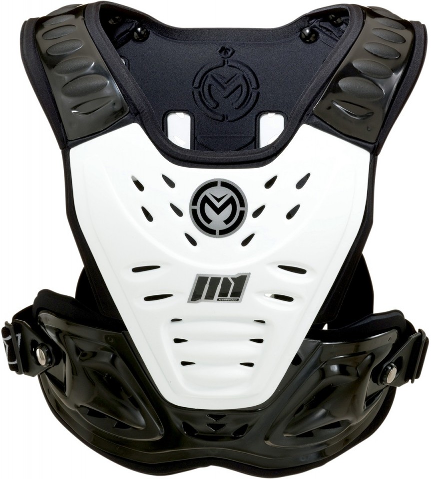 MOOSE RACING PLASTRON ARMURE DE PROTECTION M1 NOIR/BLANC