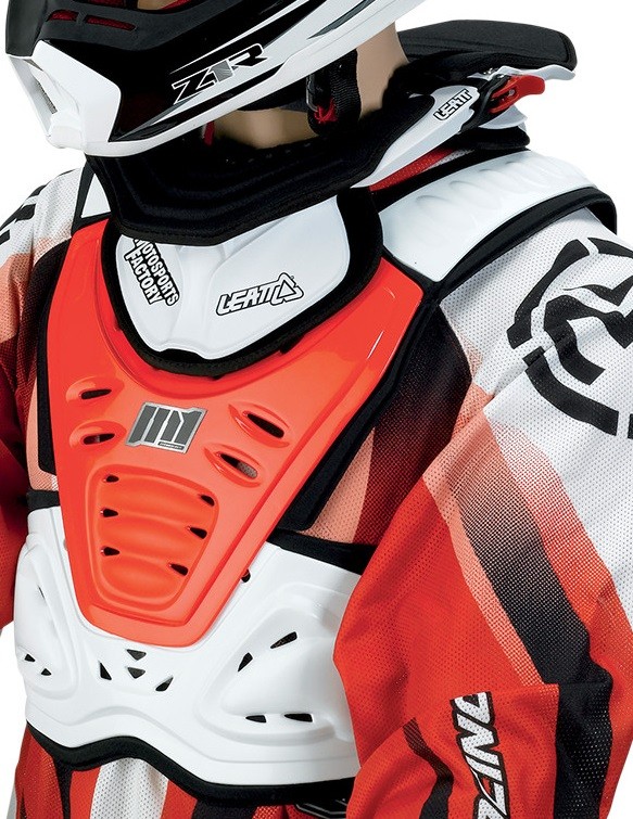 MOOSE RACING PLASTRON ARMURE DE PROTECTION M1 BLANC/BLEU (3)