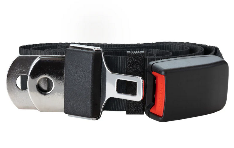 2pt black lap belt 60