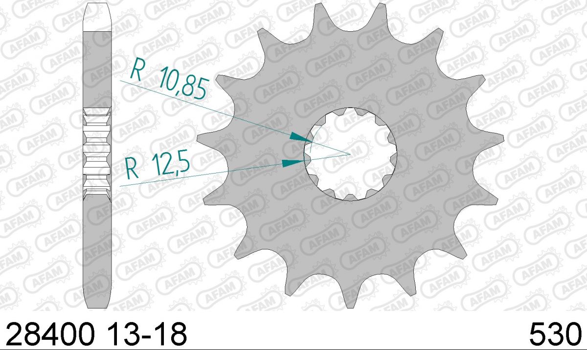 PIGNON PAS ORIGINE 530 15 Dents 2840015 SUZUKI GSF BANDIT 1250 K7/K8/K9/L0 2007-2010 (2)