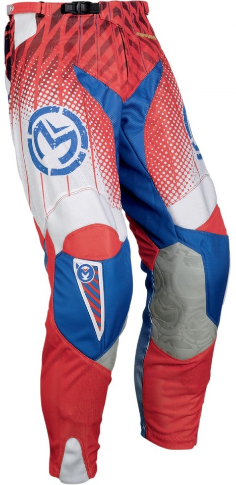 MOOSE RACING PANTALON PANT BAS SAHARA ROUGE LOGO BLEU